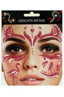 Face en body stickers en steentjes flamingo