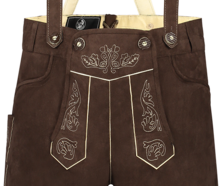 Lederhosen bruin kort model