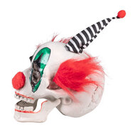 Schedel clown met bewegende kaak