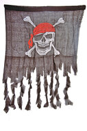 Versleten piratenvlag 90 x 60 cm