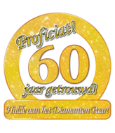 Huldeschild 60 jaar getrouwd