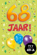 Verjaardagskaart That funny age 68 jaar