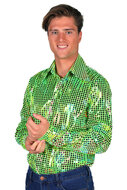 Shirt disco heren groen