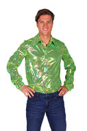 Shirt disco heren groen