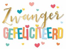 Wenskaart Zwanger Gefeliciteerd 