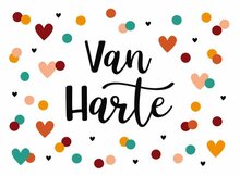 Wenskaart van harte