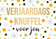 Wenskaart Daisy Verjaardags knuffel voor jou