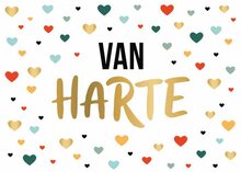 Wenskaart Daisy van harte