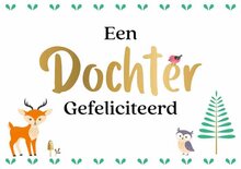 Wenskaart Daisy een dochter gefeliciteerd