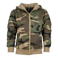 Leger hooded vest camouflage kinderen