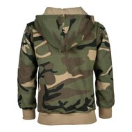 Leger hooded vest camouflage kinderen