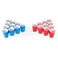 Bier pong set 24 cups red cups