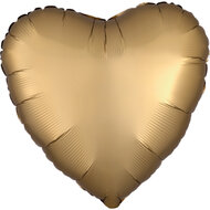 folieballon hart goud
