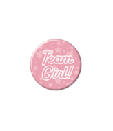 Gender reveal button team girl