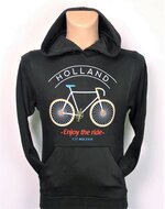 Hoodie Holland enjoy the ride zwart