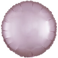 Folieballon pastel roze rond 43 cm