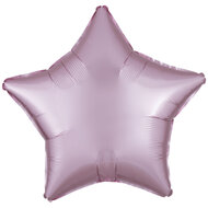 Folieballon pastel roze ster 43 cm
