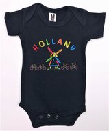 Romper donkerblauw Holland molen baby&#039;s