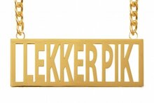 Ketting lekker pik goud