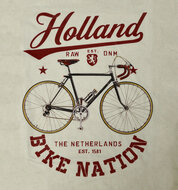 T-shirt crème Holland bike nation heren