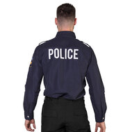 Shirt politie blauw