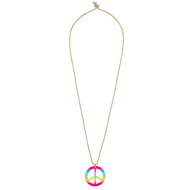 Hippie set hoofdband, ketting, oorbellen en bril