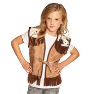 Cowboy vest met koeienprint