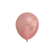 Ballonnen klein metallic rose goud 100 stuks