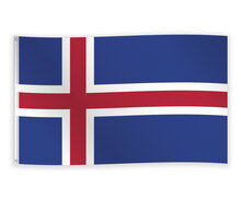 Vlag IJsland 90 x 150 cm
