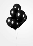 Ballonnen zwart 10 stuks