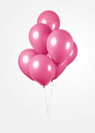 Ballonnen hot pink 10 stuks