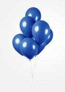 Ballonnen donkerblauw 10 stuks