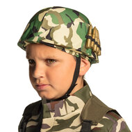 Kinderhelm Militair met kogels