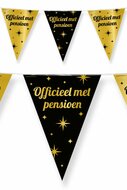 Vlaggenlijn Classy Pensioen zwart-goud