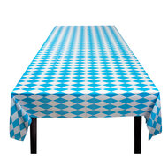 Tafelkleed plastic Oktoberfest blauw-wit