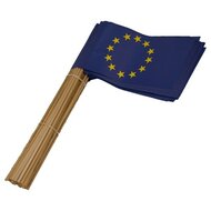 Zwaaivlaggetje papier Europese Unie 50 stuks