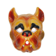 Masker Bulldog volwassen plastic