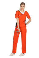 Boevenpak dames oranje Jailbird