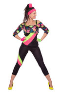 Trainingspak retro Aerobic fitness outfit dames