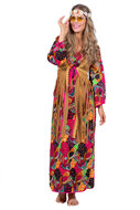 Hippie jurk lang dames