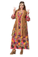 Hippie jurk lang dames