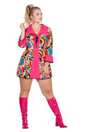 Disco pop-art jurk dames