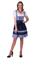 Dirndl jurk Edelweiss blauw-wit