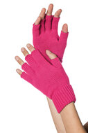 Vingerloze handschoenen neon roze