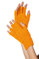 Vingerloze handschoenen neon oranje