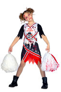 Zombie cheerleader kostuum meisjes
