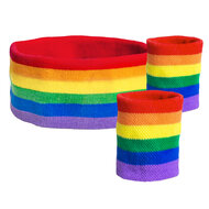 pride regenboog zweetbandjes set