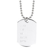 Ketting dog tag naamplaatje