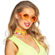 Partybril Jacky neon oranje