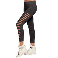 Legging met gaten zwart